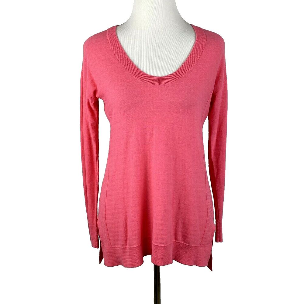 Vineyard Vines Sweater Womens XS Pink Knit Long Sleeve Scoop Neck Cotton